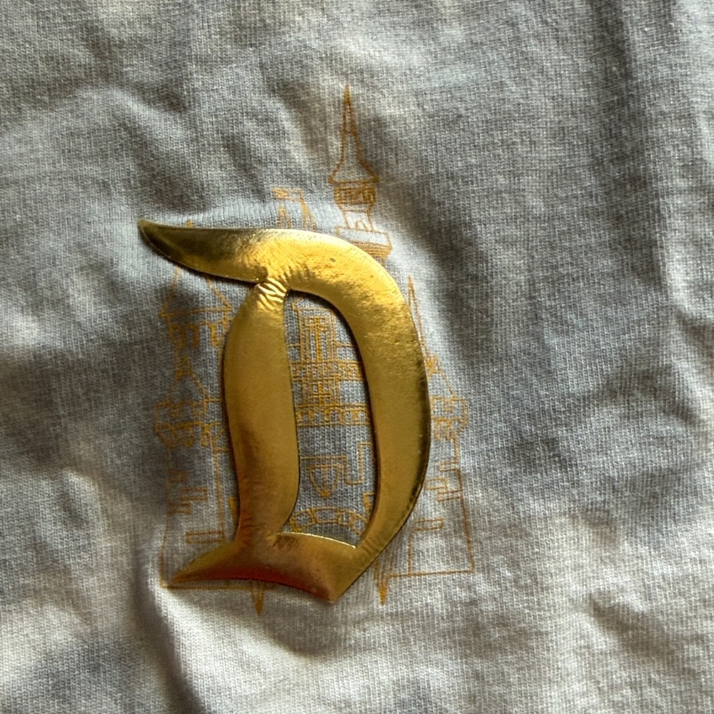Disney Spirit Jersey Gray Acid Wash with‎ gold XXL - Picture 3 of 8
